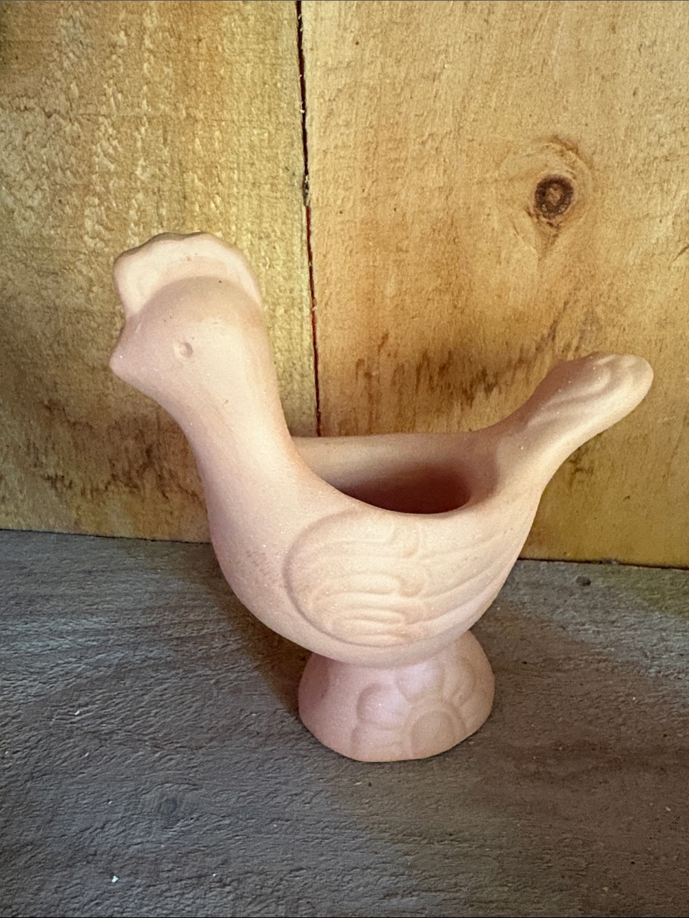Avon Clay Ceramic Bird Planter